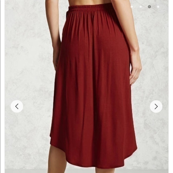 Forever 21 High-Low Tulip Hem Skirt Small - Picture 3 of 7